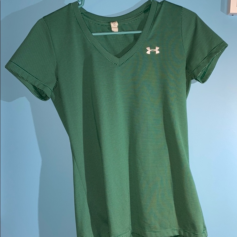 Green striped tshirt